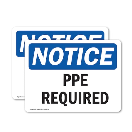 Signmission 10 in Height, 14 in Width, Vinyl Decal, Rectangle OS-2PACK-NS-D-1014-L-17769